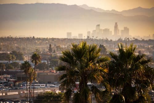 southern California city skyline